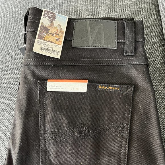 Men's Nudie Jeans Lean Dean Dry Cold Black - Picture 3 of 3